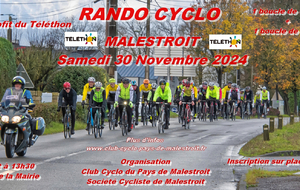 Cyclo Téléthon à Malestroit